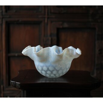 フリル水玉文電笠　A482 