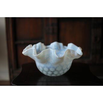 フリル水玉文電笠　A482 