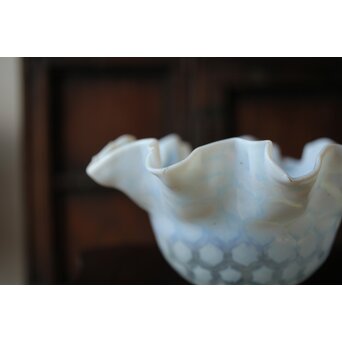 フリル水玉文電笠　A482 