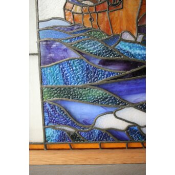 帆船 ステンドグラス 窓　GD0240 