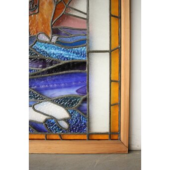 帆船 ステンドグラス 窓　GD0240 