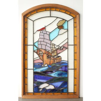 帆船 ステンドグラス 窓　GD0240 B面