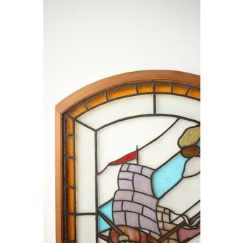 帆船 ステンドグラス 窓　GD0240 