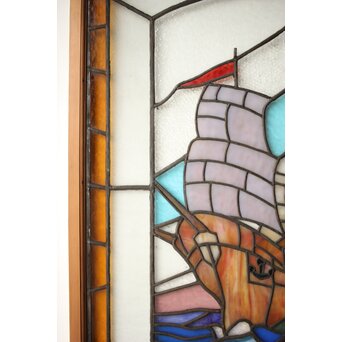 帆船 ステンドグラス 窓　GD0240 