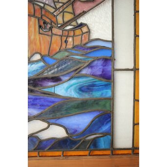 帆船 ステンドグラス 窓　GD0240 