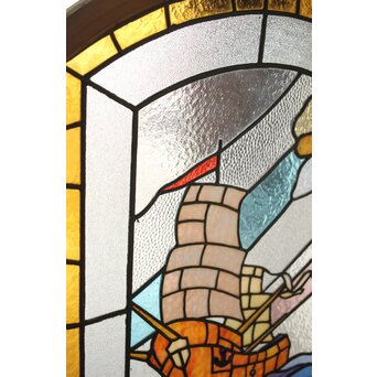 帆船 ステンドグラス 窓　GD0240 