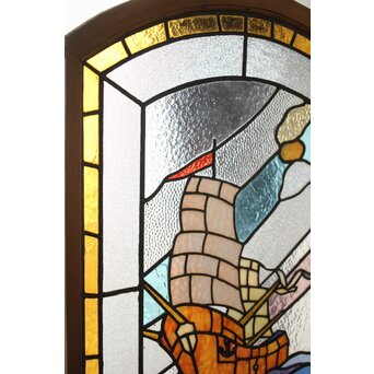 帆船 ステンドグラス 窓　GD0240 