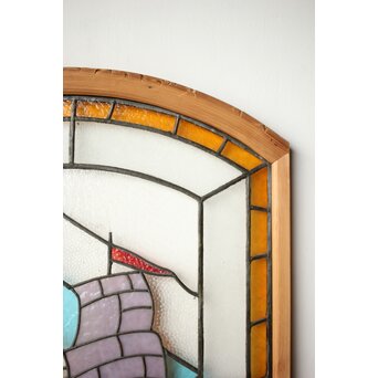 帆船 ステンドグラス 窓　GD0240 