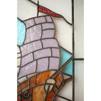 帆船 ステンドグラス 窓　GD0240 