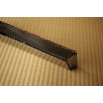 高麗張寛作 朱塗絵長方香盆　Q366 