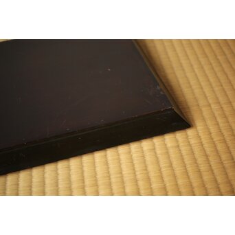 高麗張寛作 朱塗絵長方香盆　Q366 