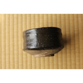 黒織部茶碗 表千家十二代 敬翁宗左 惺斎 箱書　P488 