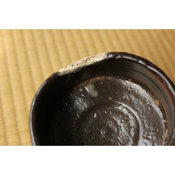 黒織部茶碗 表千家十二代 敬翁宗左 惺斎 箱書　P488 