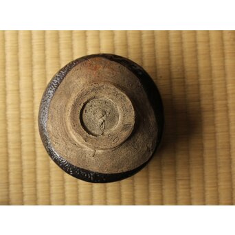 黒織部茶碗 表千家十二代 敬翁宗左 惺斎 箱書　P488 