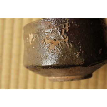 黒織部茶碗 表千家十二代 敬翁宗左 惺斎 箱書　P488 