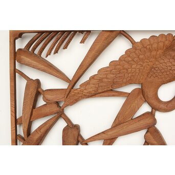 欅 寺院欄間 鶴木彫欄間　R0433 