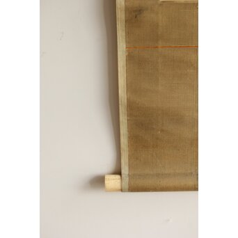 湖南画 桜図 絹本掛軸　Z540 