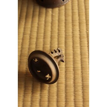 鈴木黄哉 備前 細工香炉　P491 