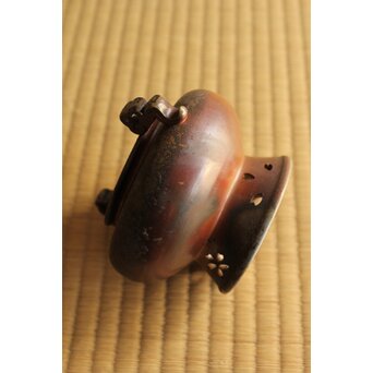 鈴木黄哉 備前 細工香炉　P491 