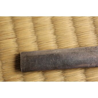 浜野矩隨 仙人図 片切彫 小柄　M425 