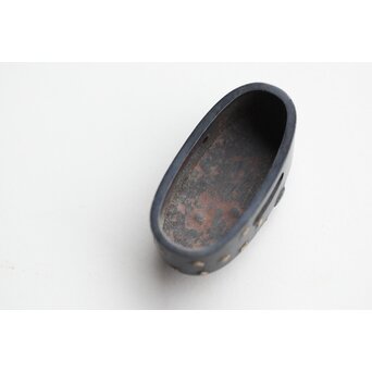 政貫銘 農耕図 金銀象嵌 縁頭　M426 