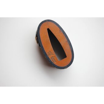 政貫銘 農耕図 金銀象嵌 縁頭　M426 