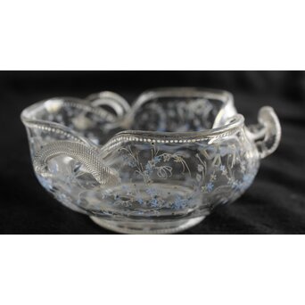 エミール ガレ Émile Gallé エナメル彩 鉢　Y052 