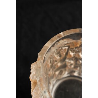 LALIQUE ルネ ラリック BACCHUS ガラス花瓶 一対　Y053 