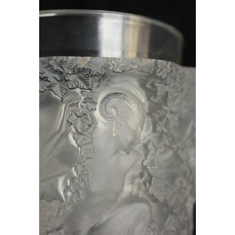 LALIQUE ルネ ラリック BACCHUS ガラス花瓶 一対　Y053 