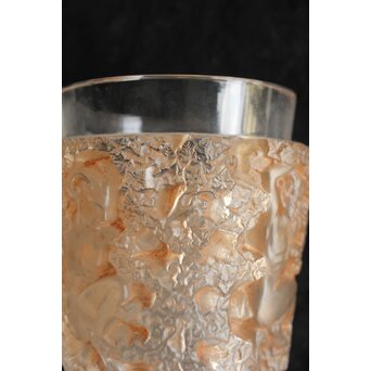 LALIQUE ルネ ラリック BACCHUS ガラス花瓶 一対　Y053 