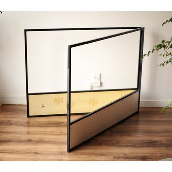 桐腰風炉先屏風 奥村吉兵衛 共箱 即中斎書付　Z543