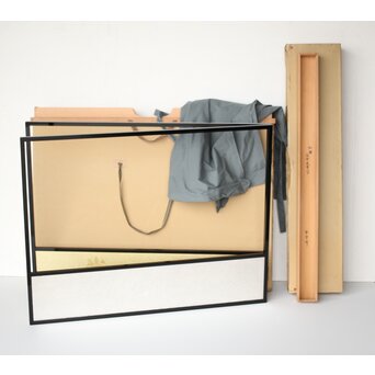 桐腰風炉先屏風 奥村吉兵衛 共箱 即中斎書付　Z543 