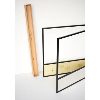 桐腰風炉先屏風 奥村吉兵衛 共箱 即中斎書付　Z543 