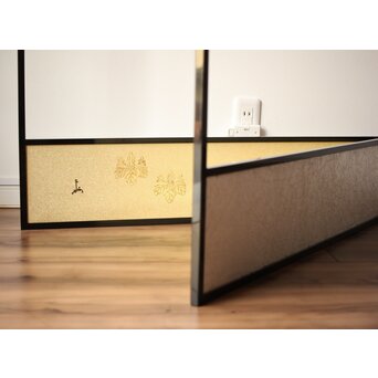 桐腰風炉先屏風 奥村吉兵衛 共箱 即中斎書付　Z543 