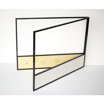 桐腰風炉先屏風 奥村吉兵衛 共箱 即中斎書付　Z543 