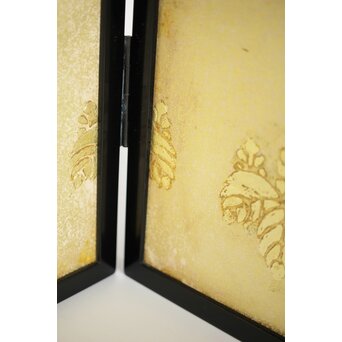 桐腰風炉先屏風 奥村吉兵衛 共箱 即中斎書付　Z543 