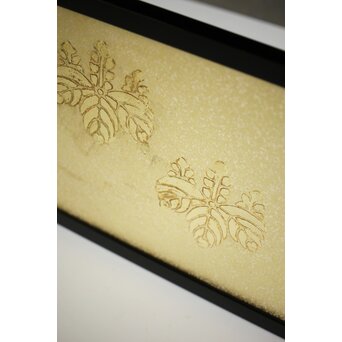 桐腰風炉先屏風 奥村吉兵衛 共箱 即中斎書付　Z543 