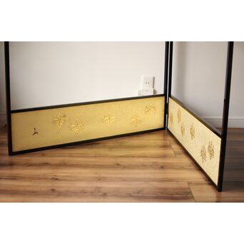 桐腰風炉先屏風 奥村吉兵衛 共箱 即中斎書付　Z543 