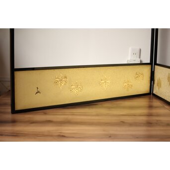 桐腰風炉先屏風 奥村吉兵衛 共箱 即中斎書付　Z543 