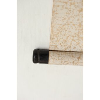 海禄 白澤避怪図 木版手彩 掛軸　Z544 