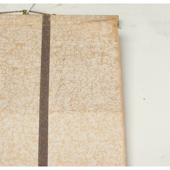 海禄 白澤避怪図 木版手彩 掛軸　Z544 