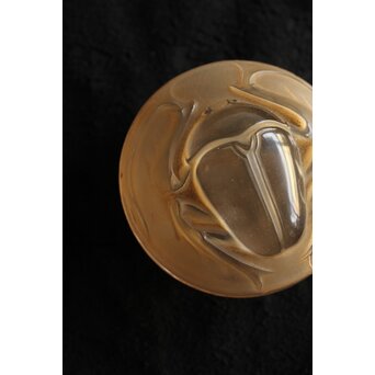 LALIQUE ラリック クリーム入 蓋物 香合 SCARABEE　Y054 