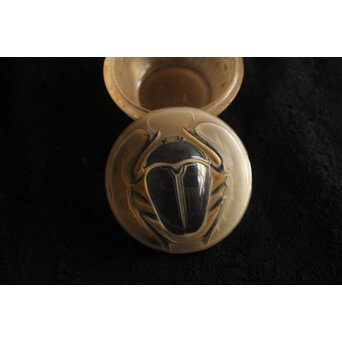 LALIQUE ラリック クリーム入 蓋物 香合 SCARABEE　Y054 
