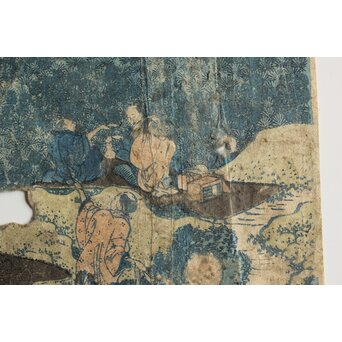 葛飾北斎 HOKUSAI 冨嶽三十六景 青山円座松 木版画　Z546 