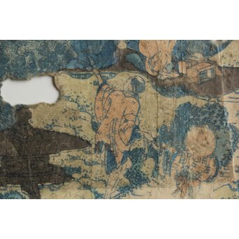 葛飾北斎 HOKUSAI 冨嶽三十六景 青山円座松 木版画　Z546 