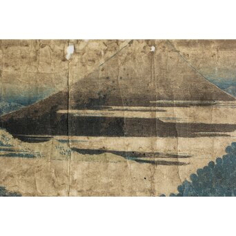 葛飾北斎 HOKUSAI 冨嶽三十六景 青山円座松 木版画　Z546 