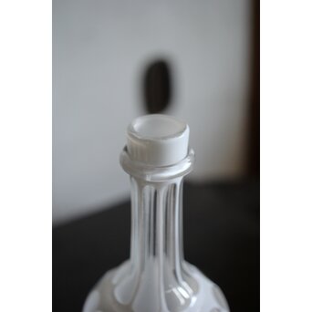 白被 切子デカンタ 盆　Y055 