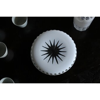 白被 切子デカンタ 盆　Y055 