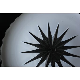 白被 切子デカンタ 盆　Y055 