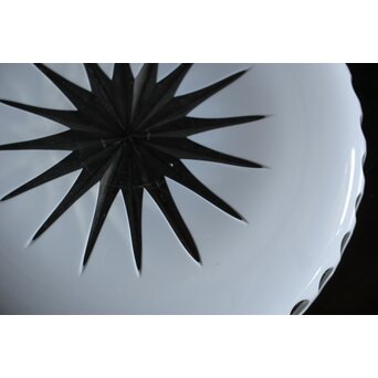 白被 切子デカンタ 盆　Y055 